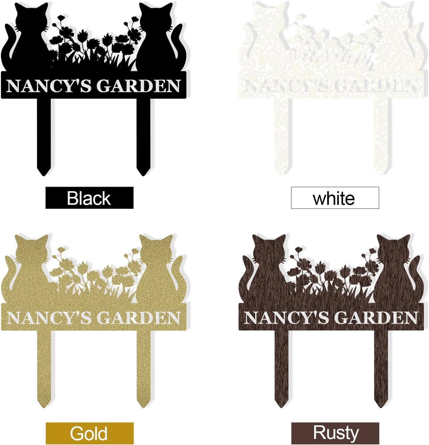 Personalized Garden Sign, Custom Bird Metal Garden Stake Sign, Garden Signs for Outside, Metal Lawn Art, Metal Signs Customized, Garden Signs Decorative Outdoor, Patio Plaque Decor