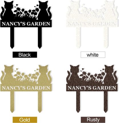 Personalized Garden Sign, Custom Bird Metal Garden Stake Sign, Garden Signs for Outside, Metal Lawn Art, Metal Signs Customized, Garden Signs Decorative Outdoor, Patio Plaque Decor