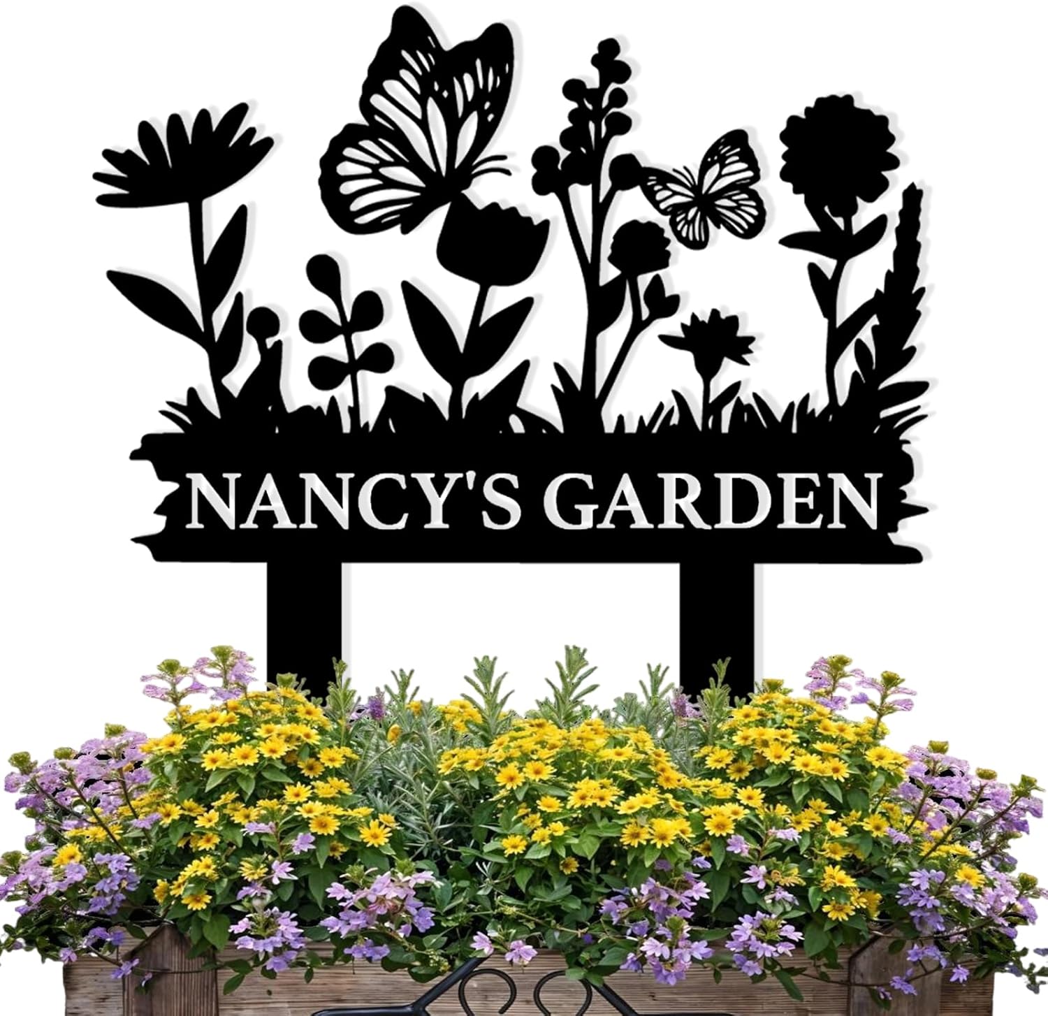 Personalized Garden Sign, Custom Bird Metal Garden Stake Sign, Garden Signs for Outside, Metal Lawn Art, Metal Signs Customized, Garden Signs Decorative Outdoor, Patio Plaque Decor