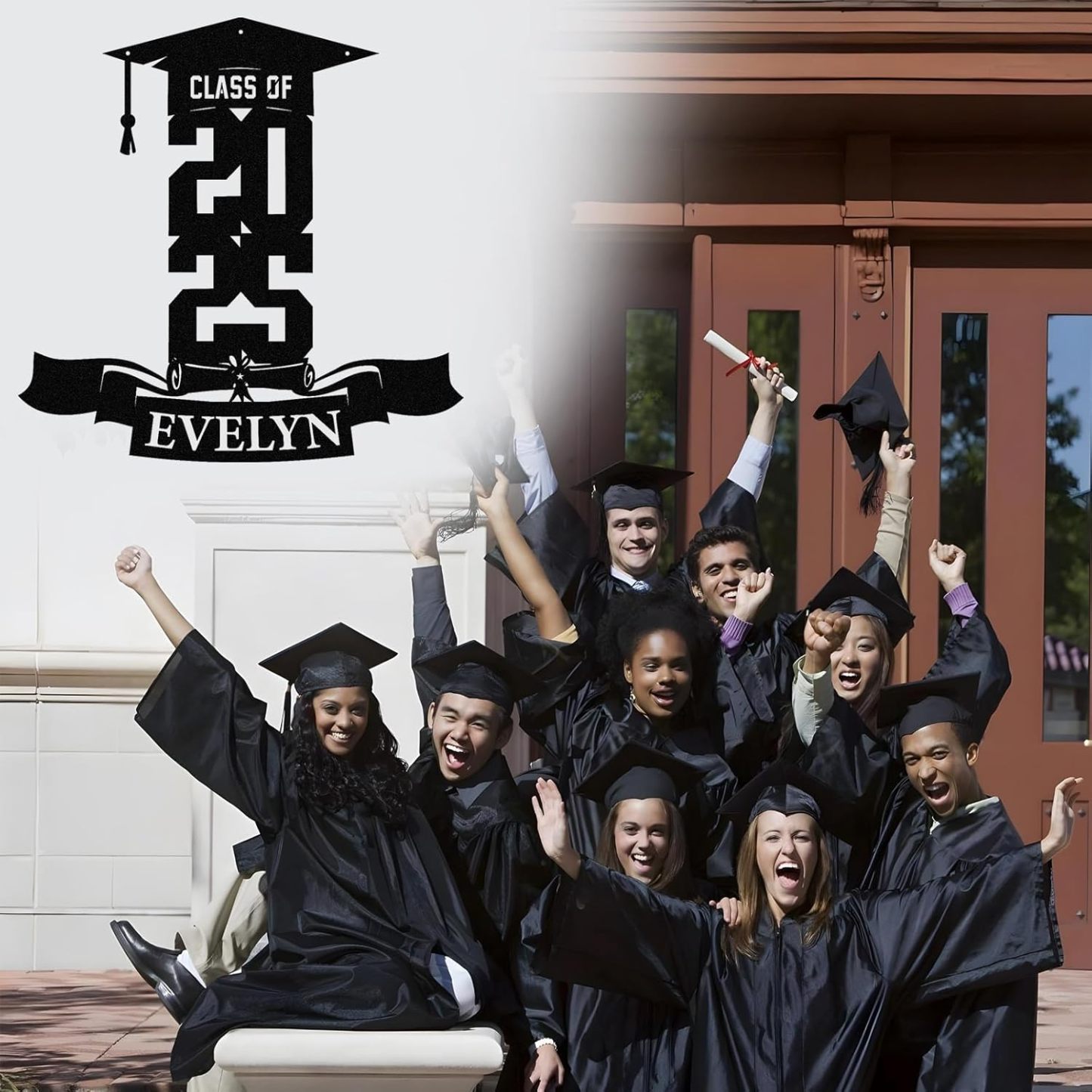 Personalized Graduation Metal Sign, Graduation Congratulations Signs, Class Of 2025 University, Grad Sign Wall Art Decor, Metal Signs Customized, Graduation Decorations 2025, Congrats Party Gift