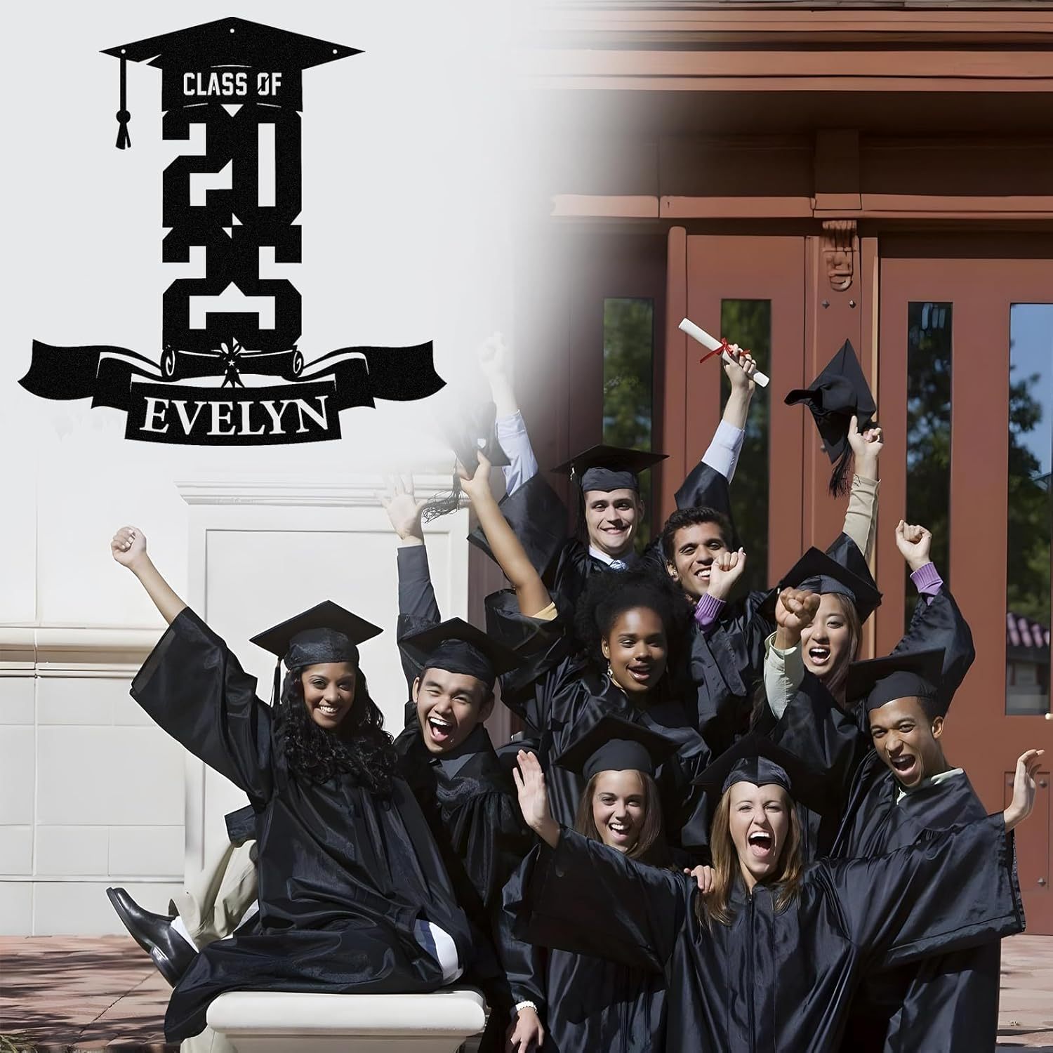 Personalized Graduation Metal Sign, Graduation Congratulations Signs, Class Of 2025 University, Grad Sign Wall Art Decor, Metal Signs Customized, Graduation Decorations 2025, Congrats Party Gift