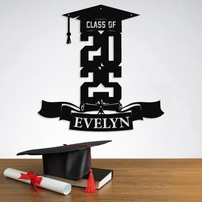 Personalized Graduation Metal Sign, Graduation Congratulations Signs, Class Of 2025 University, Grad Sign Wall Art Decor, Metal Signs Customized, Graduation Decorations 2025, Congrats Party Gift