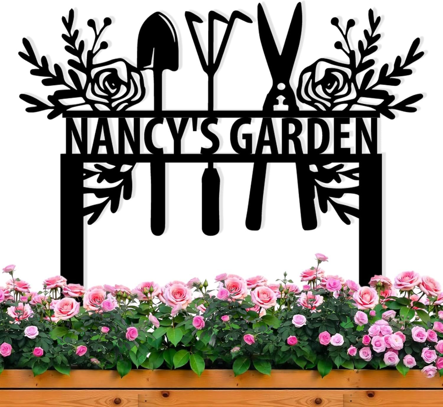 Personalized Garden Sign, Custom Bird Metal Garden Stake Sign, Garden Signs for Outside, Metal Lawn Art, Metal Signs Customized, Garden Signs Decorative Outdoor, Patio Plaque Decor
