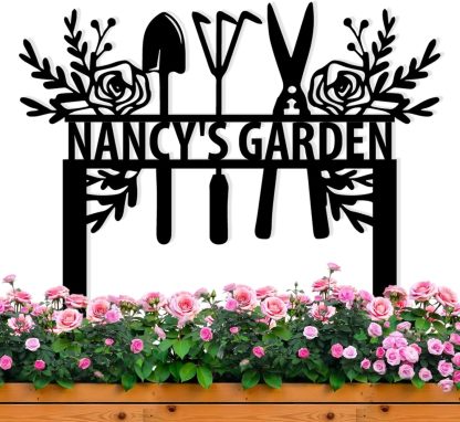Personalized Garden Sign, Custom Bird Metal Garden Stake Sign, Garden Signs for Outside, Metal Lawn Art, Metal Signs Customized, Garden Signs Decorative Outdoor, Patio Plaque Decor
