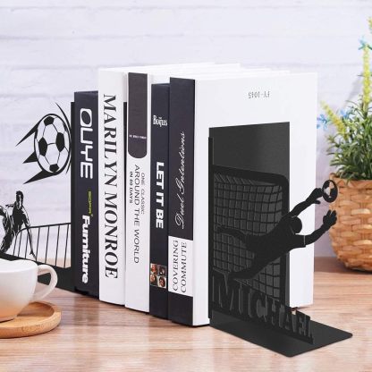 Custom Deer Metal Book Ends, Forest Theme Bookends for Shelves Decorative, Heavy Duty Bookend Stopper, Deer Cabin Decor, Book Organizer for Desk, Black Book Holders for Home Office, Hunter Gifts