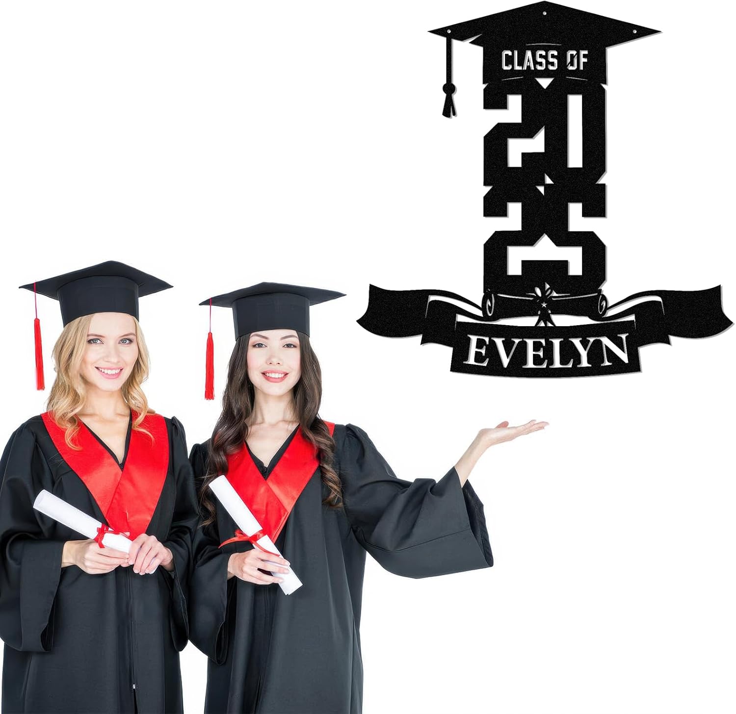 Personalized Graduation Metal Sign, Graduation Congratulations Signs, Class Of 2025 University, Grad Sign Wall Art Decor, Metal Signs Customized, Graduation Decorations 2025, Congrats Party Gift