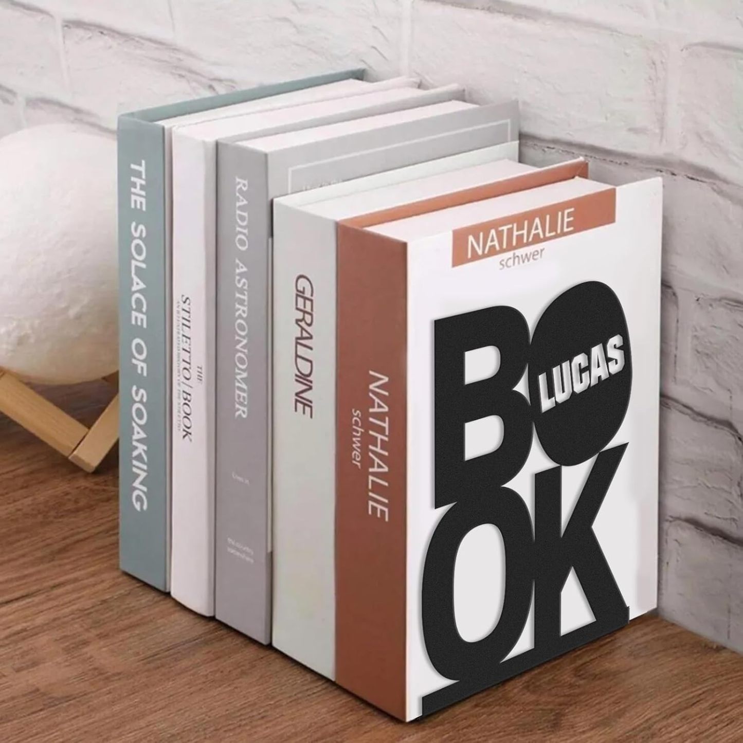 Custom Deer Metal Book Ends, Forest Theme Bookends for Shelves Decorative, Heavy Duty Bookend Stopper, Deer Cabin Decor, Book Organizer for Desk, Black Book Holders for Home Office, Hunter Gifts