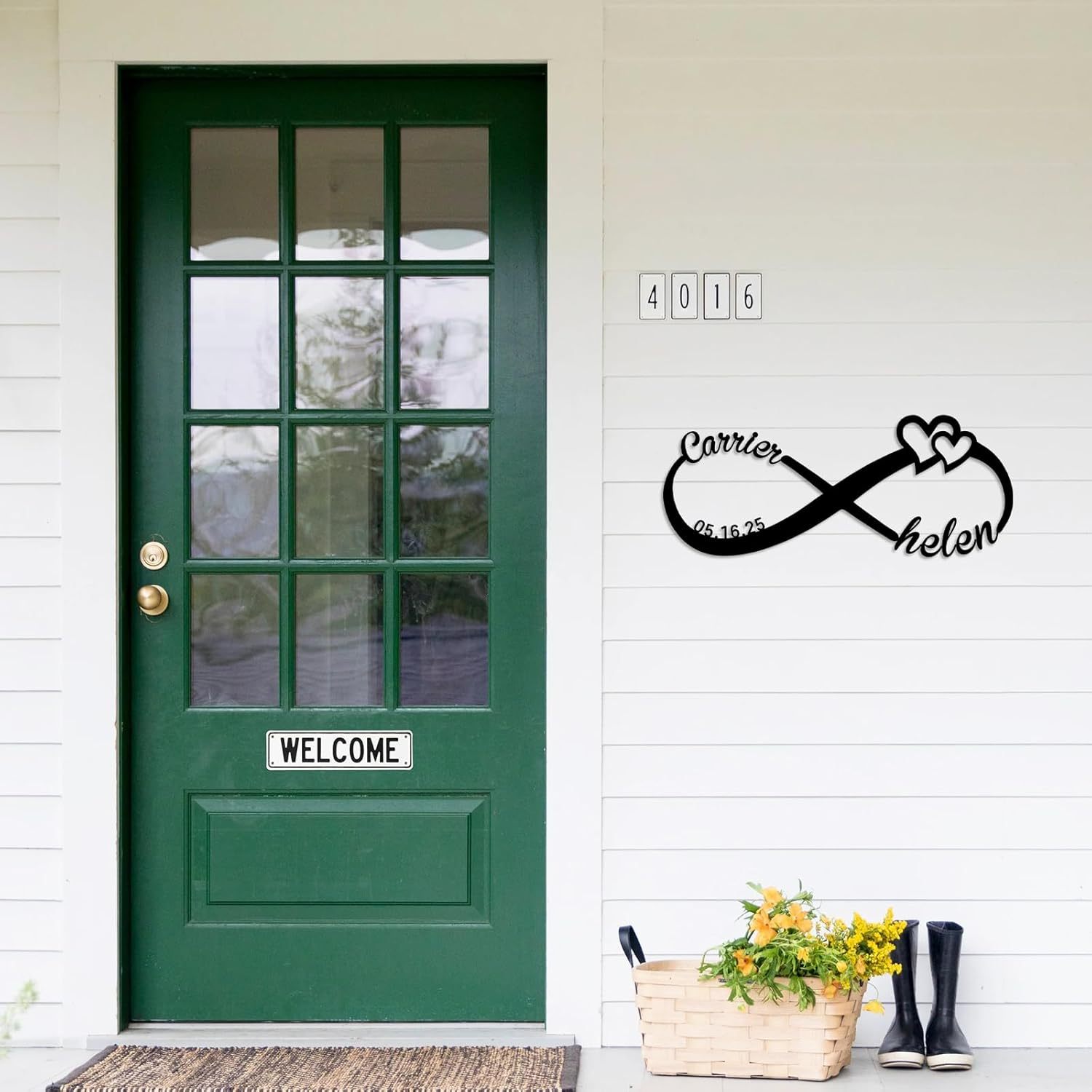 Personalized Infinity Sign, Custom Metal Name Sign, Wedding & Engagement Gift, Family Wall Art, Housewarming Gift-MetalsignX