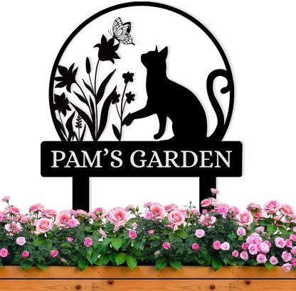 Personalized Garden Sign, Custom Bird Metal Garden Stake Sign, Garden Signs for Outside, Metal Lawn Art, Metal Signs Customized, Garden Signs Decorative Outdoor, Patio Plaque Decor