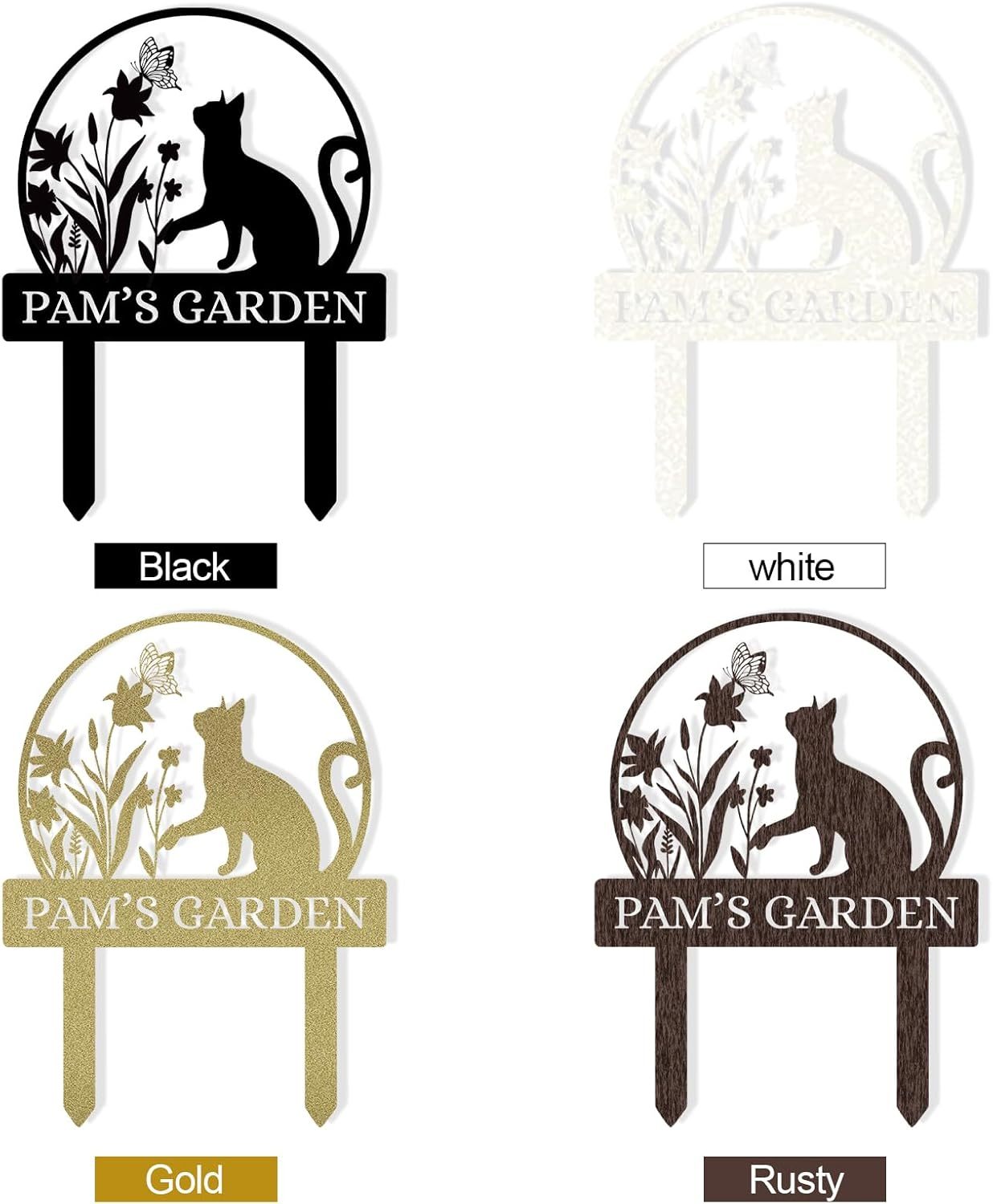 Personalized Garden Sign, Custom Bird Metal Garden Stake Sign, Garden Signs for Outside, Metal Lawn Art, Metal Signs Customized, Garden Signs Decorative Outdoor, Patio Plaque Decor