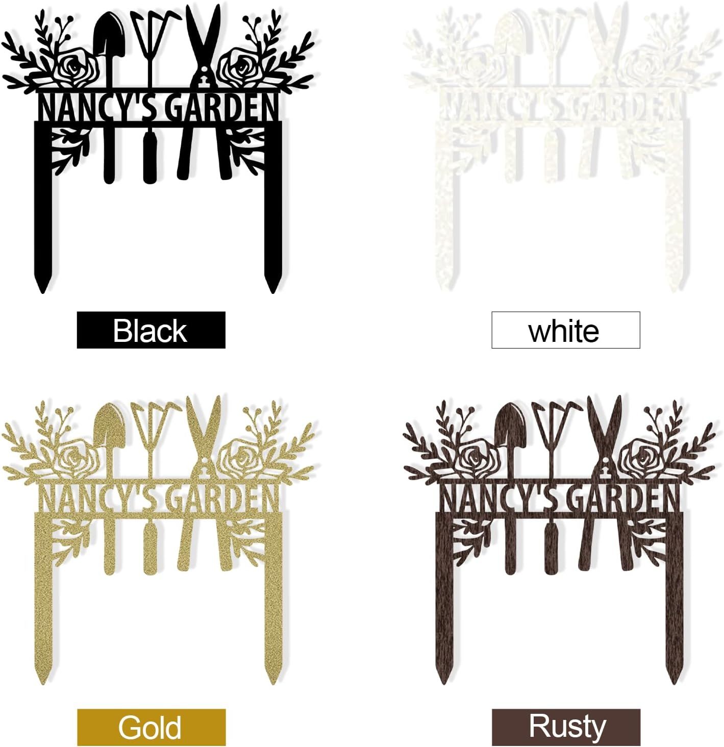 Personalized Garden Sign, Custom Bird Metal Garden Stake Sign, Garden Signs for Outside, Metal Lawn Art, Metal Signs Customized, Garden Signs Decorative Outdoor, Patio Plaque Decor