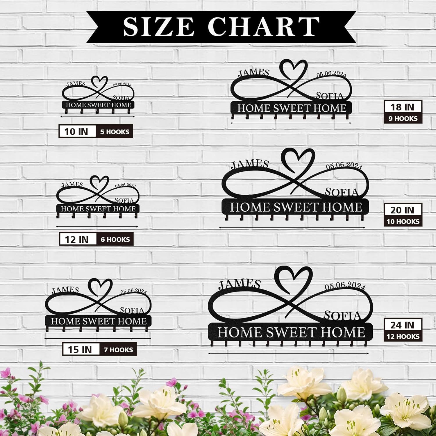 Personalized Key Holder for Wall, Custom Forest Deer Coat Rack Wall Hanging-MetalsignX