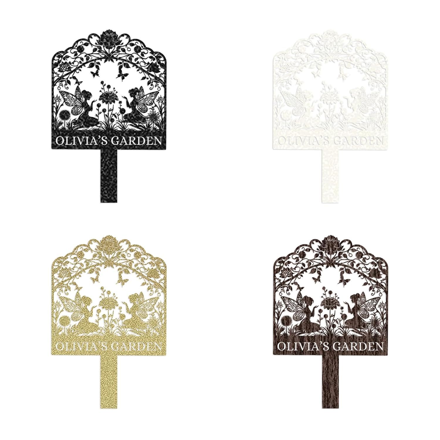 Handcrafted Fairy Garden Stake , Rustic Metal Sign for Magical Yard Spaces-MetalsignX