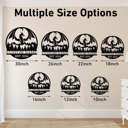 Custom Iron Animal Signs - Personalized Metal Wall Decor with Dragon, Bear, Fox & More-MetalsignX