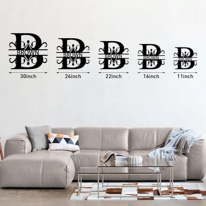 Custom Name Metal Signs, Last Name Sign, Wedding/Couple/Housewarming Gift-MetalsignX