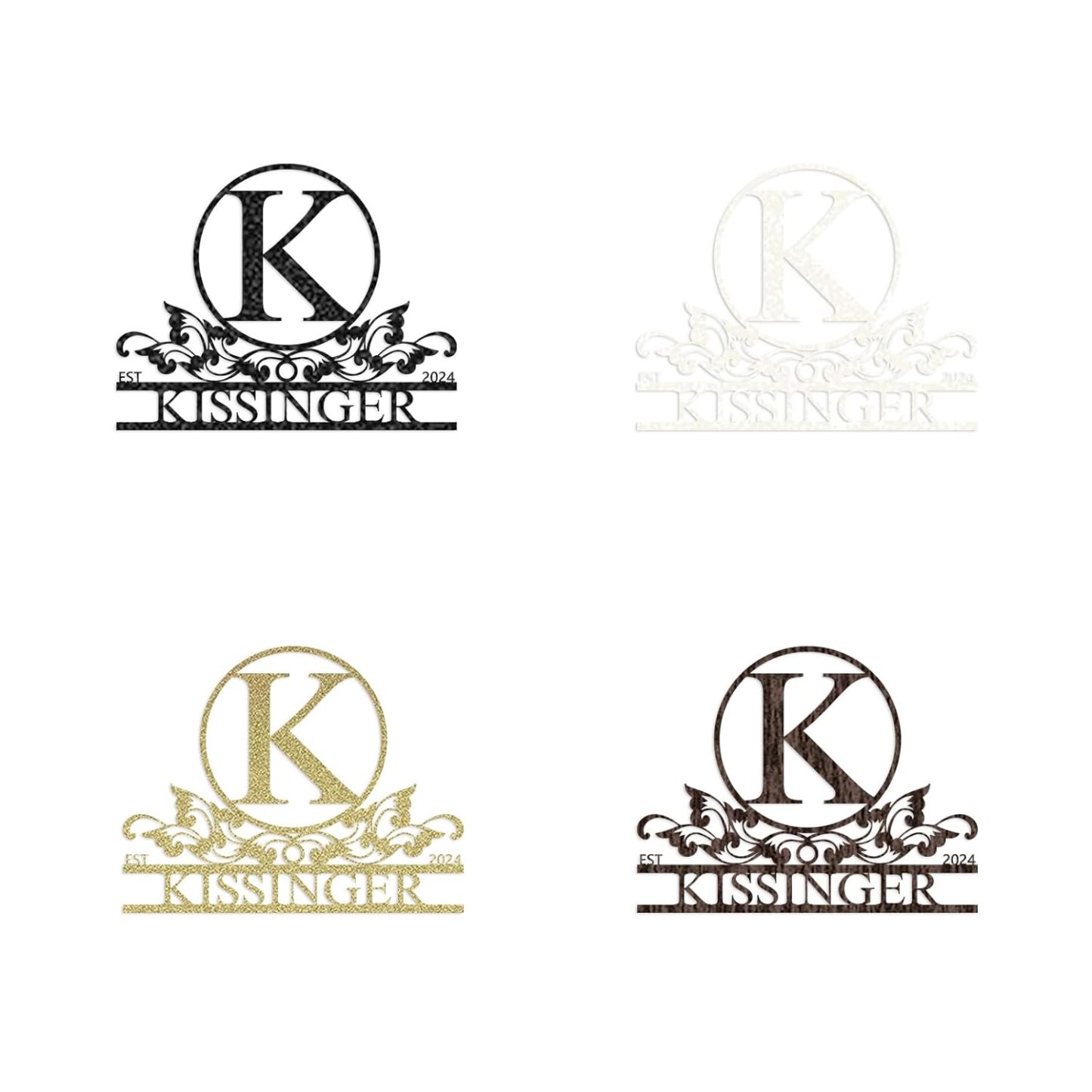 Personalized Metal Name Signs, Home Decor Sign, Metal Wall Art, Personalized Wedding/Housewarming Gift ms009-MetalsignX