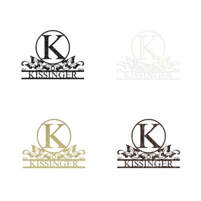 Personalized Metal Name Signs, Home Decor Sign, Metal Wall Art, Personalized Wedding/Housewarming Gift ms009-MetalsignX