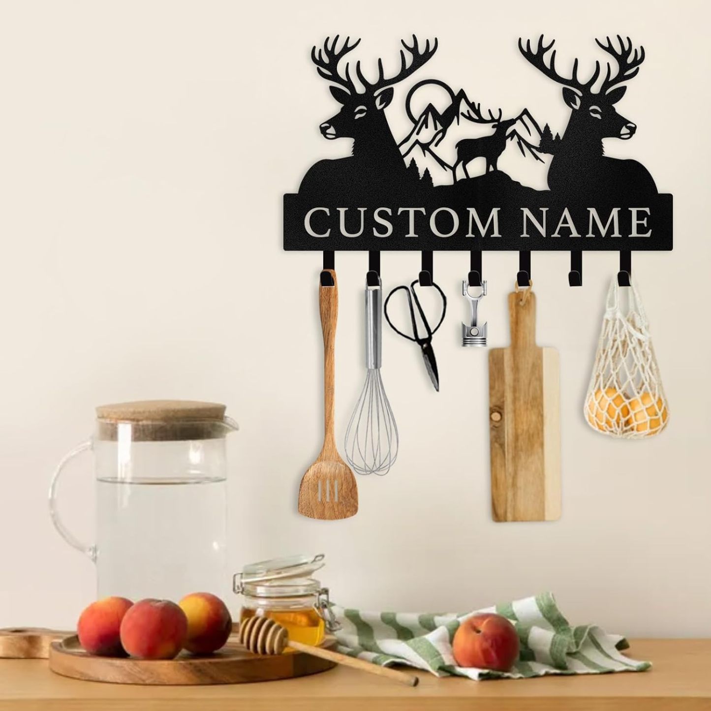 Personalized Polar  Key Hanger, Custom Metal Key Rack  | Unique Wall Organizer for Home Decor-MetalsignX