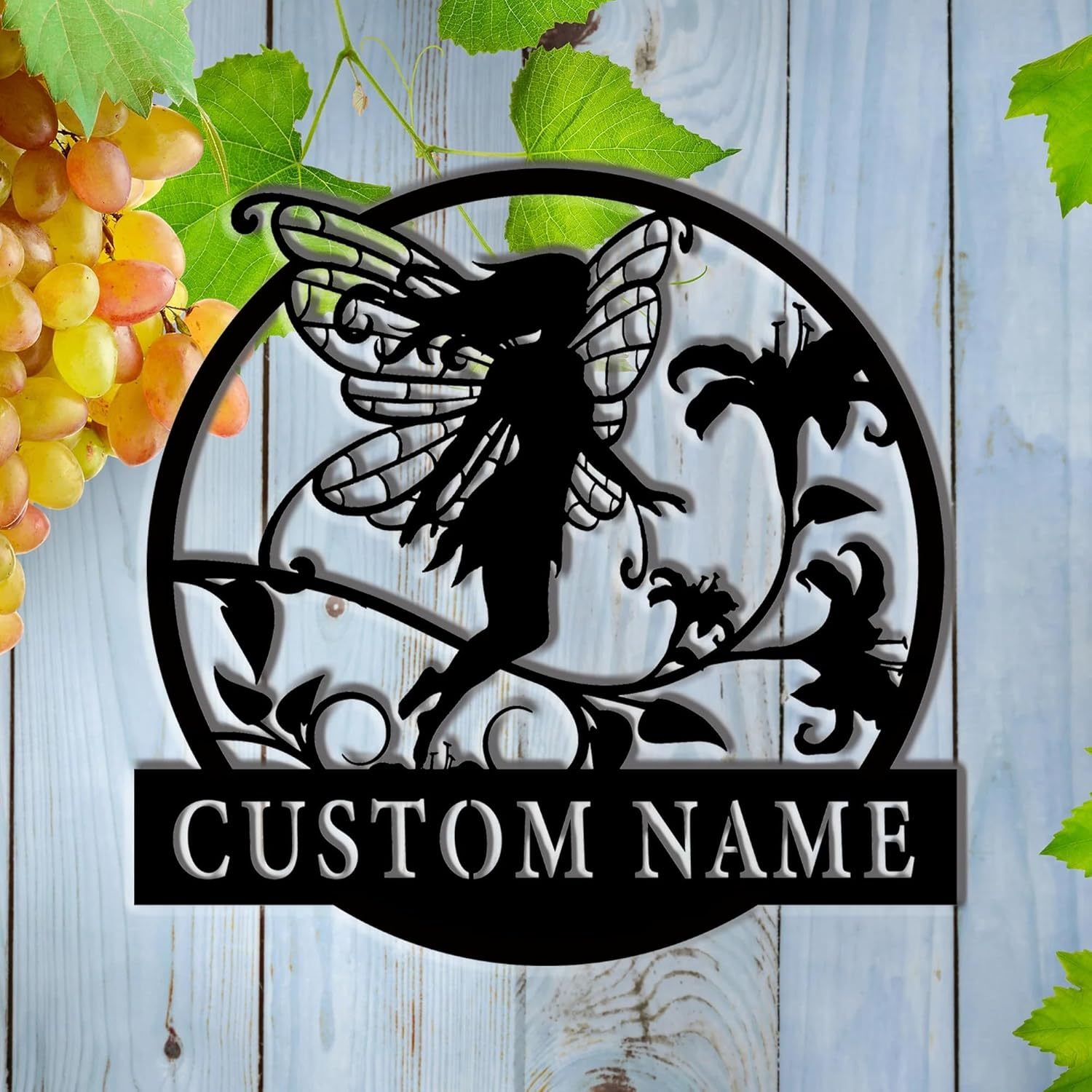Handcrafted Fairy Garden Stake , Rustic Metal Sign for Magical Yard Spaces-MetalsignX