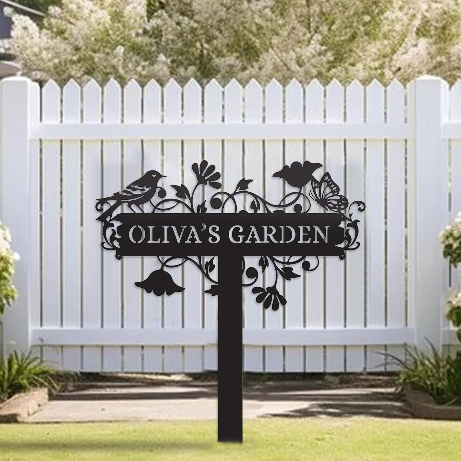 Personalized Garden Stake Metal Sign-MetalsignX