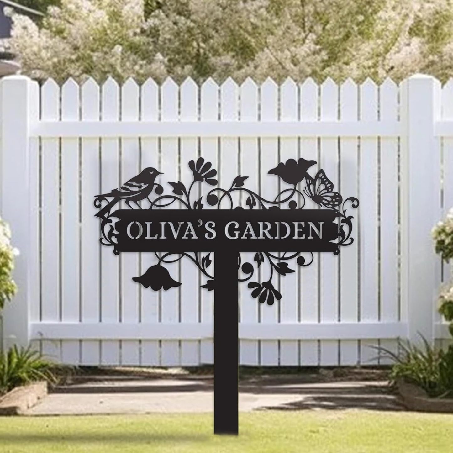 Personalized Garden Stake Metal Sign-MetalsignX