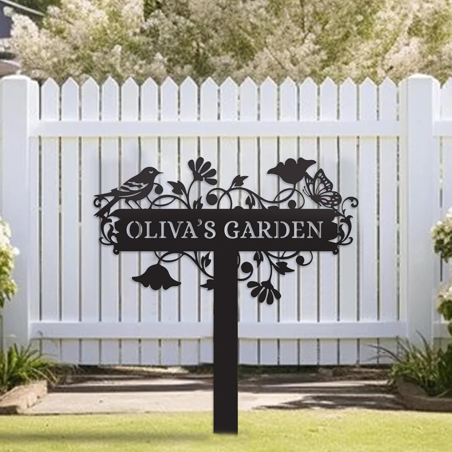 Personalized Garden Stake Metal Sign-MetalsignX