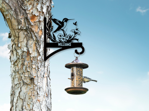 Duckbe Personalized Metal Plant Hanger | Customizable Decorative Wall Basket Hanger Indoor Outdoor