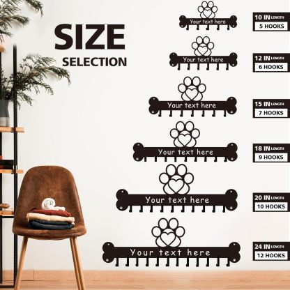 Custom Name Key Holder, Sweet Home Key Rack, Personalized Wall Decor for Home Organization-MetalsignX