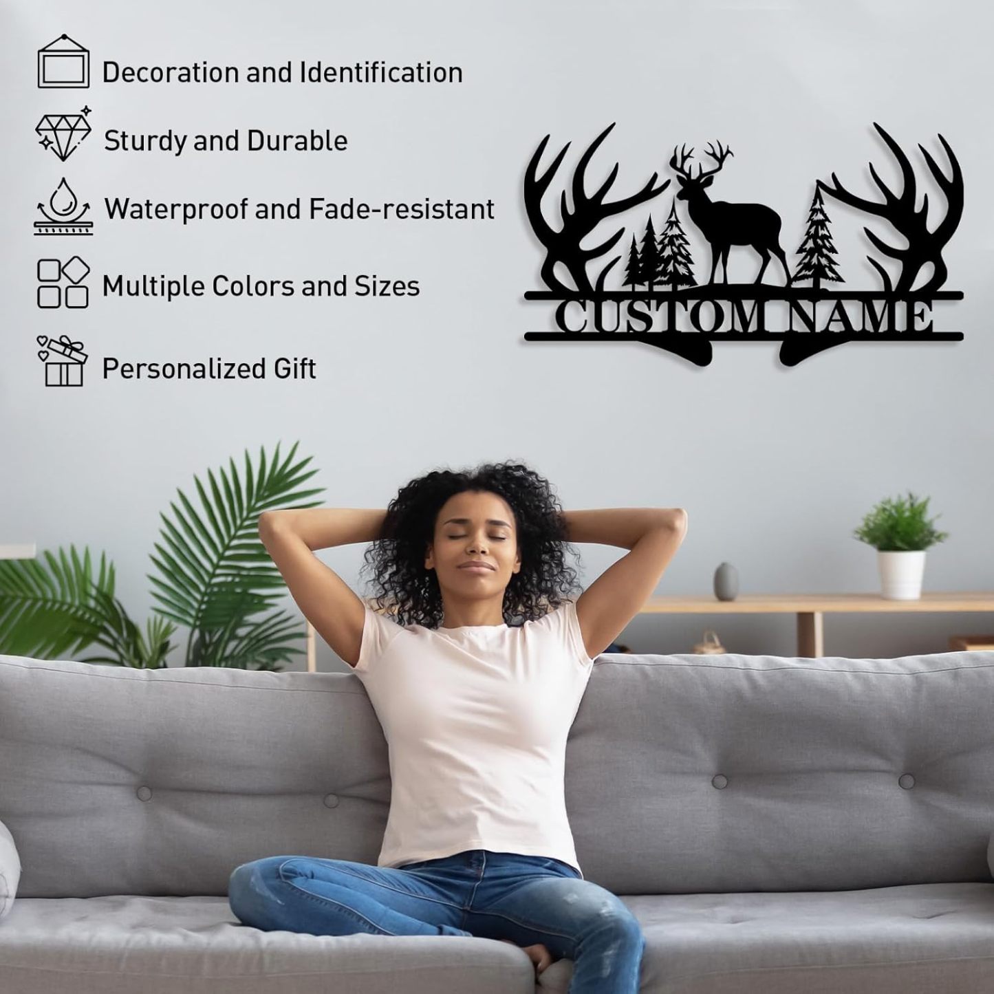 Personalized Beach Metal Sign, Custom Flamingo Metal Name Sign-MetalsignX