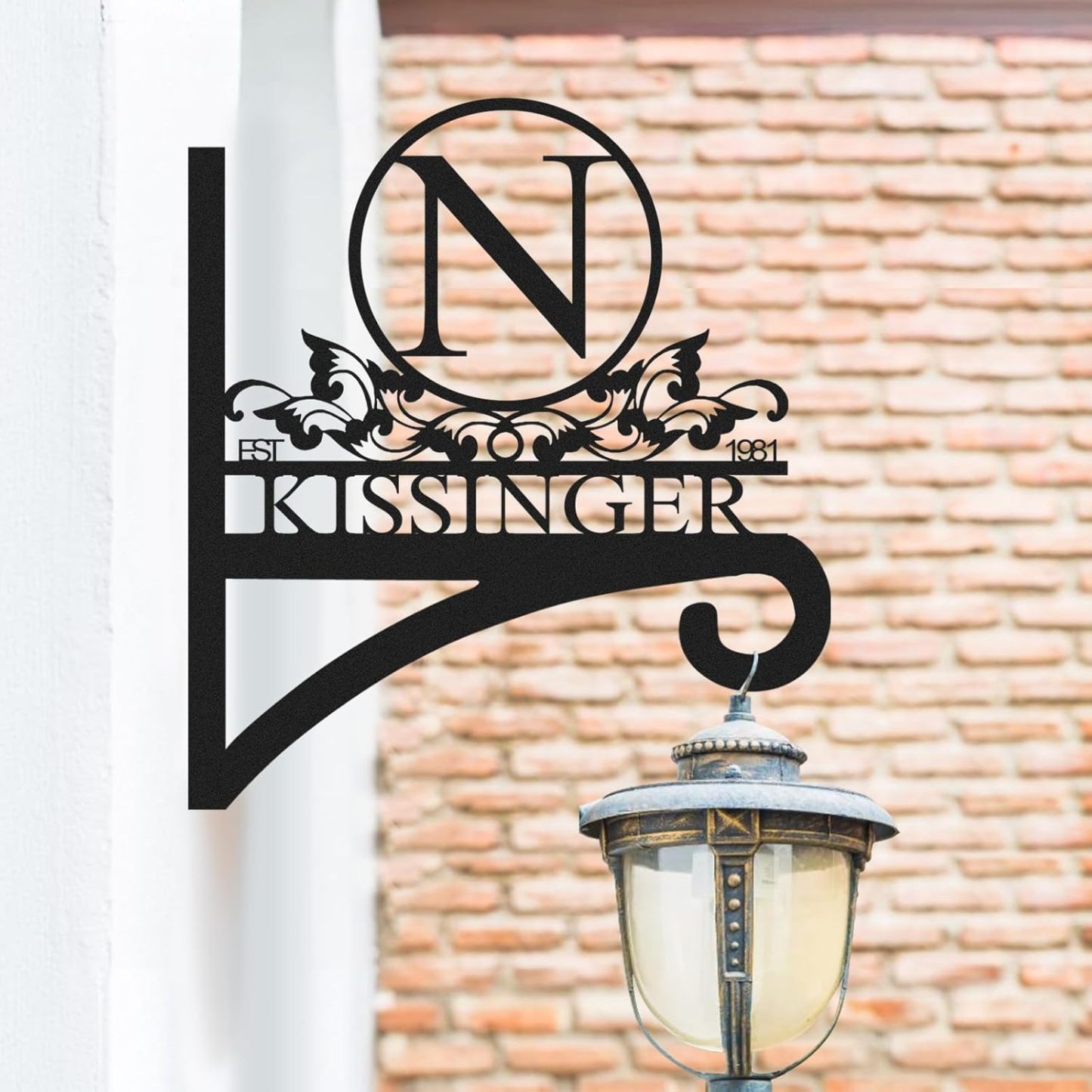 Custom Name Decorative Metal Wall Hook Indoor and Outdoor,Personalized Wall Mounted Hanging Plant Hooks-MetalsignX