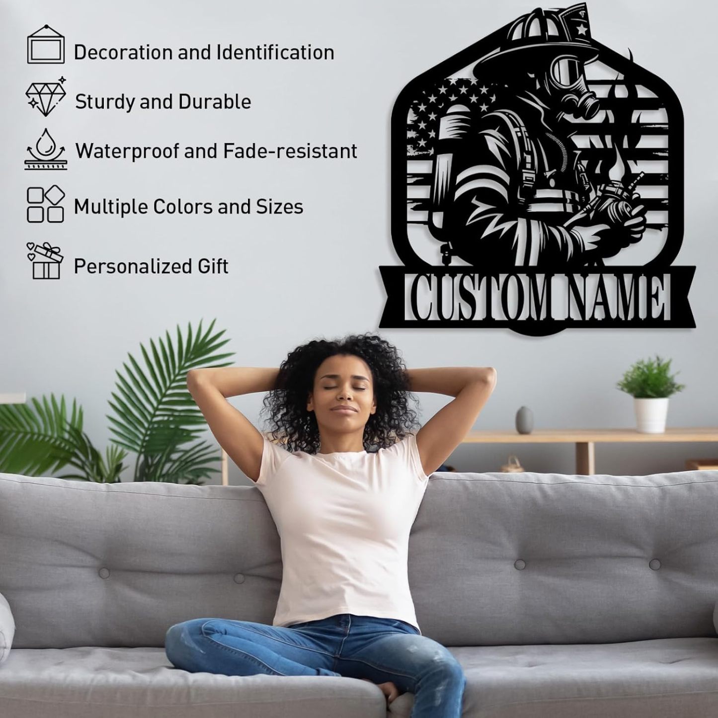 Personalized Beach Metal Sign, Custom Flamingo Metal Name Sign-MetalsignX