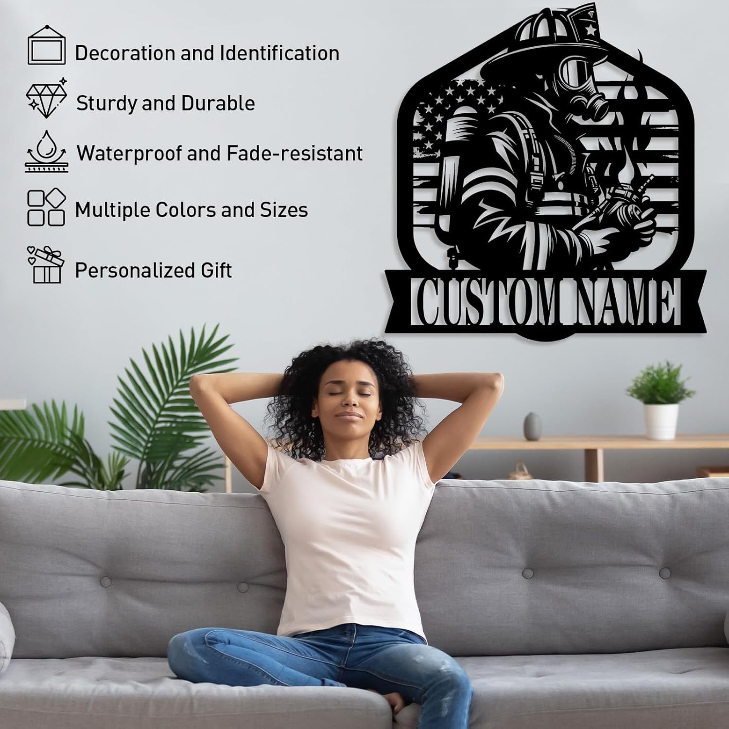 Personalized Beach Metal Sign, Custom Flamingo Metal Name Sign-MetalsignX