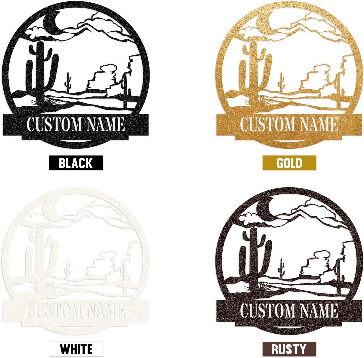 Personalized Metal Wall Art - Custom Family Name Sign for Weddings & Housewarming-MetalsignX