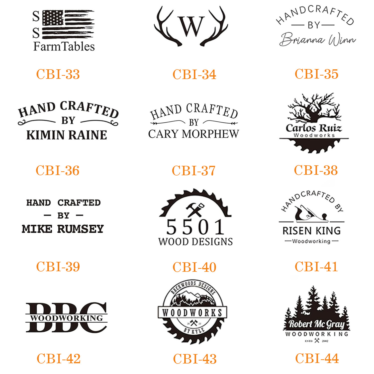 Wood Branding Iron Custom Logo Stamp, Optional Electric Heating Handle, Thoughtful Father’s Day or Wedding Gift