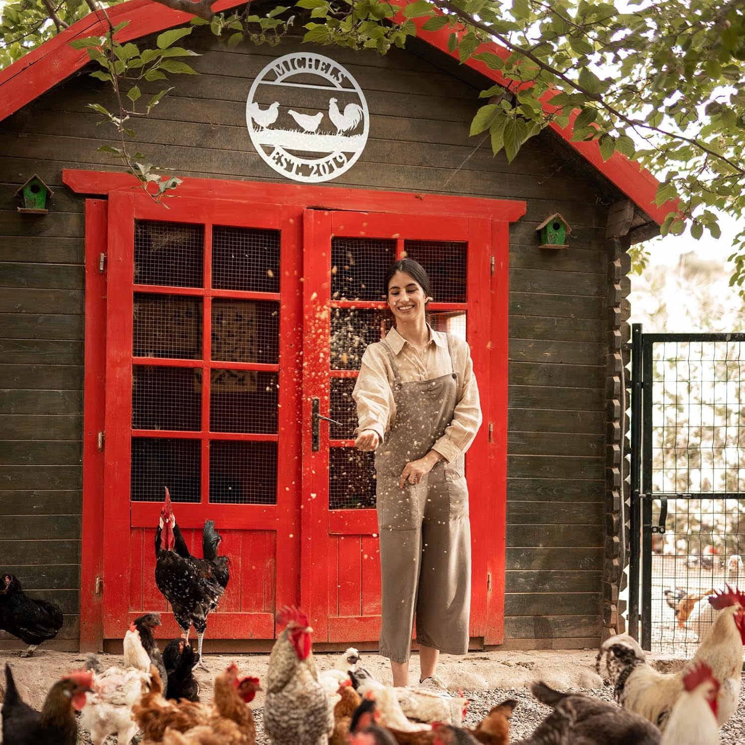 Custom Metal Signs Chicken Coop Signs for Farm Yard Decor-MetalsignX