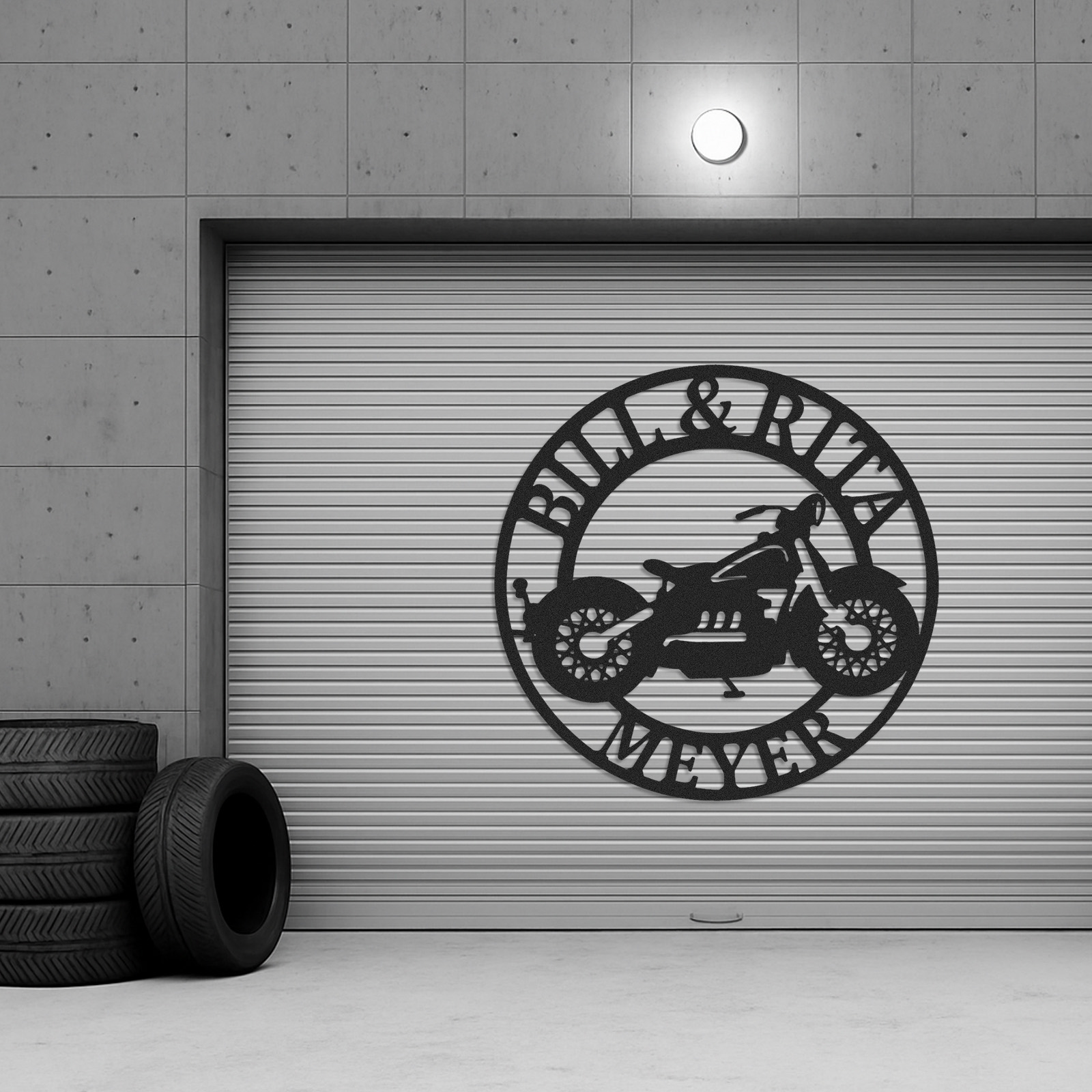 Motorcycle Metal Sign, Metal Garage Sign, Personalized Metal Art, Steel Metal Art, Fathers Day Gift, Motor Bike Metal Sign