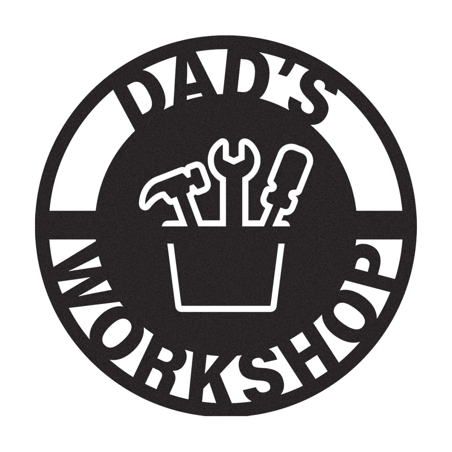 Personalized Dad’s Workshop Metal Sign, Custom Garage Tool Decor, Father’s Day Gift, Rustic Wall Art for His Shed or Tool Area