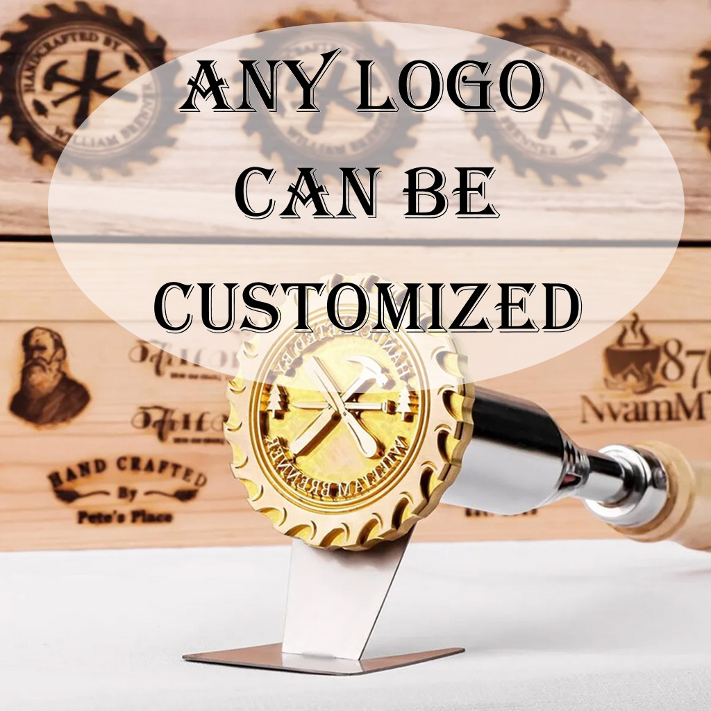 Custom Electric Branding Iron for Wood, Durable Personalized Logo Metal Branding Iron for Wood Burning Stamp Leather Meat, Handcrafted Design Weddings & Personalized Gifts