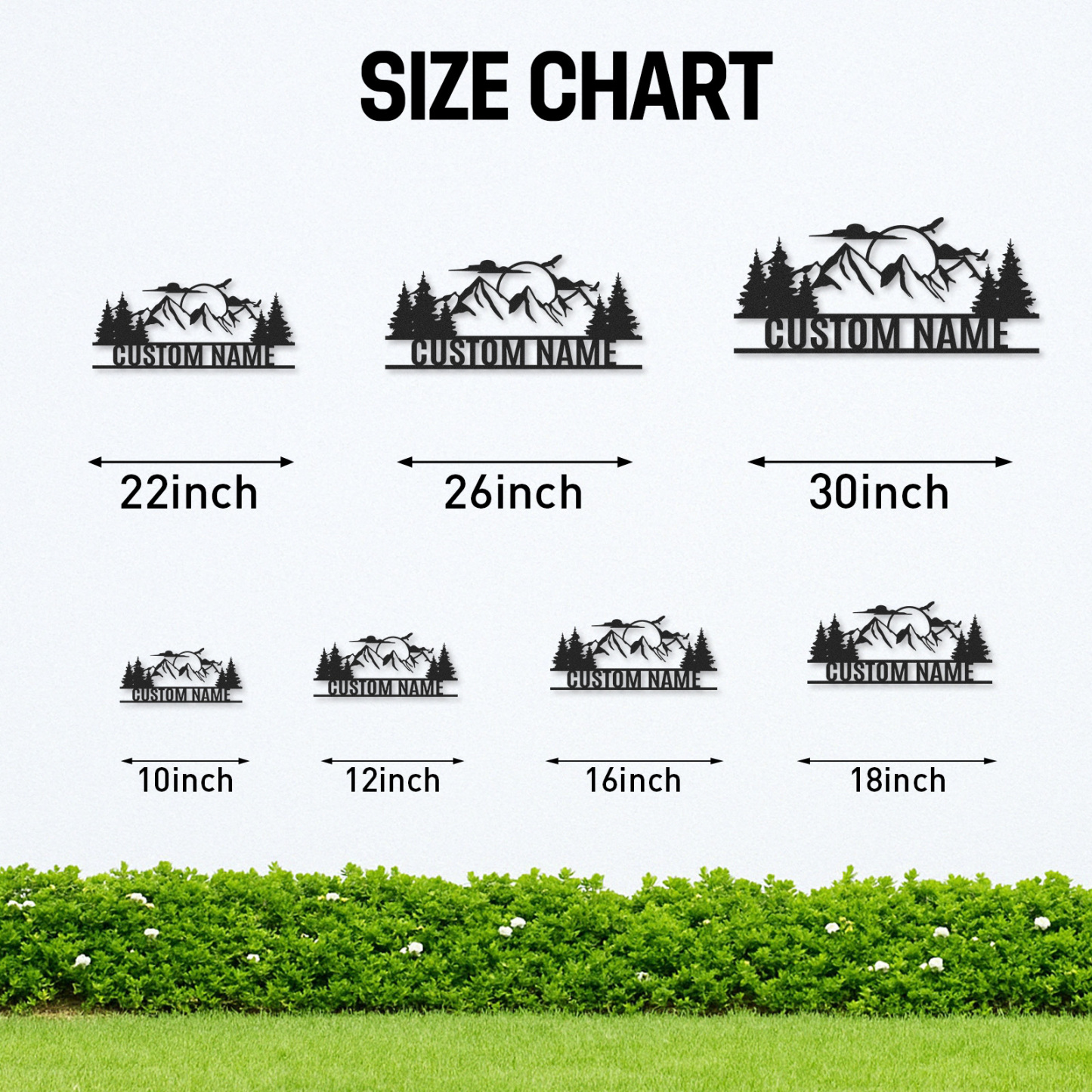 Personalized Eagle Mountain Metal Sign, Custom Name Woodland Cabin Decor for Nature Lovers