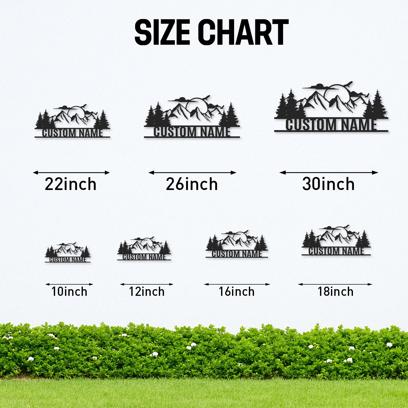 Personalized Eagle Mountain Metal Sign, Custom Name Woodland Cabin Decor for Nature Lovers