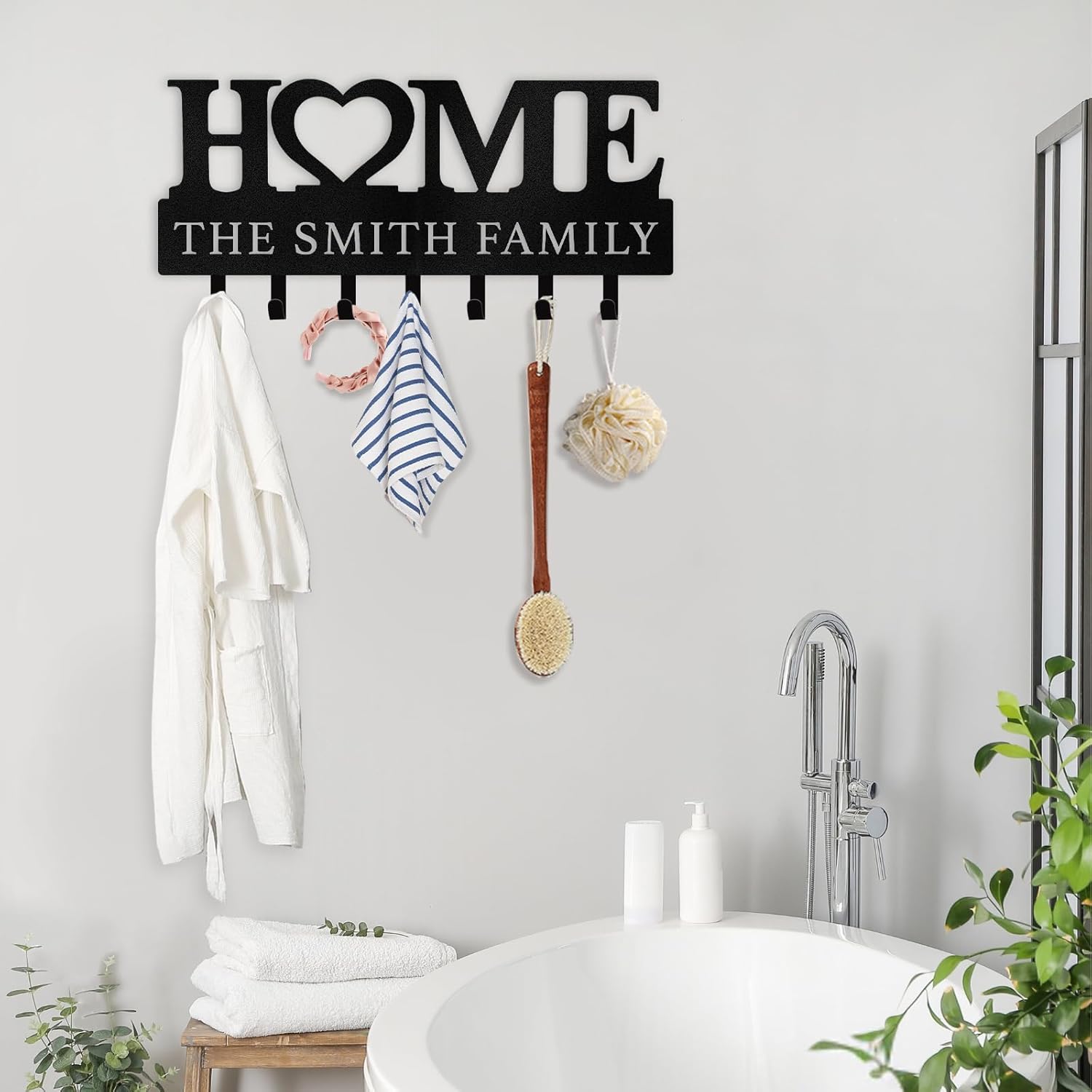 HOME Metal Key Holder , Decorative Entryway Key Organizer-MetalsignX