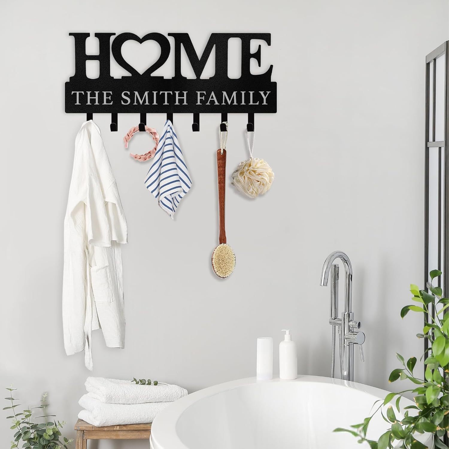 HOME Metal Key Holder , Decorative Entryway Key Organizer-MetalsignX