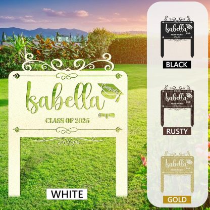  Custom Graduation Decorations Yard Sign, Senior Yard Signs Class of 2025, Custom Signs Outdoor Metal, Yard Sign Stakes Metal, Grad Gifts, Graduate Decorations for College High School