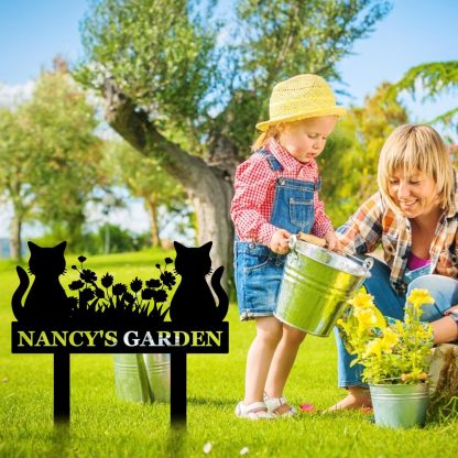 Personalized Garden Sign, Custom Bird Metal Garden Stake Sign, Garden Signs for Outside, Metal Lawn Art, Metal Signs Customized, Garden Signs Decorative Outdoor, Patio Plaque Decor