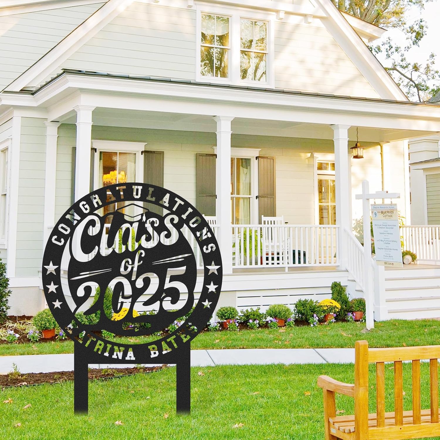  Custom Graduation Decorations Yard Sign, Senior Yard Signs Class of 2025, Custom Signs Outdoor Metal, Yard Sign Stakes Metal, Grad Gifts, Graduate Decorations for College High School