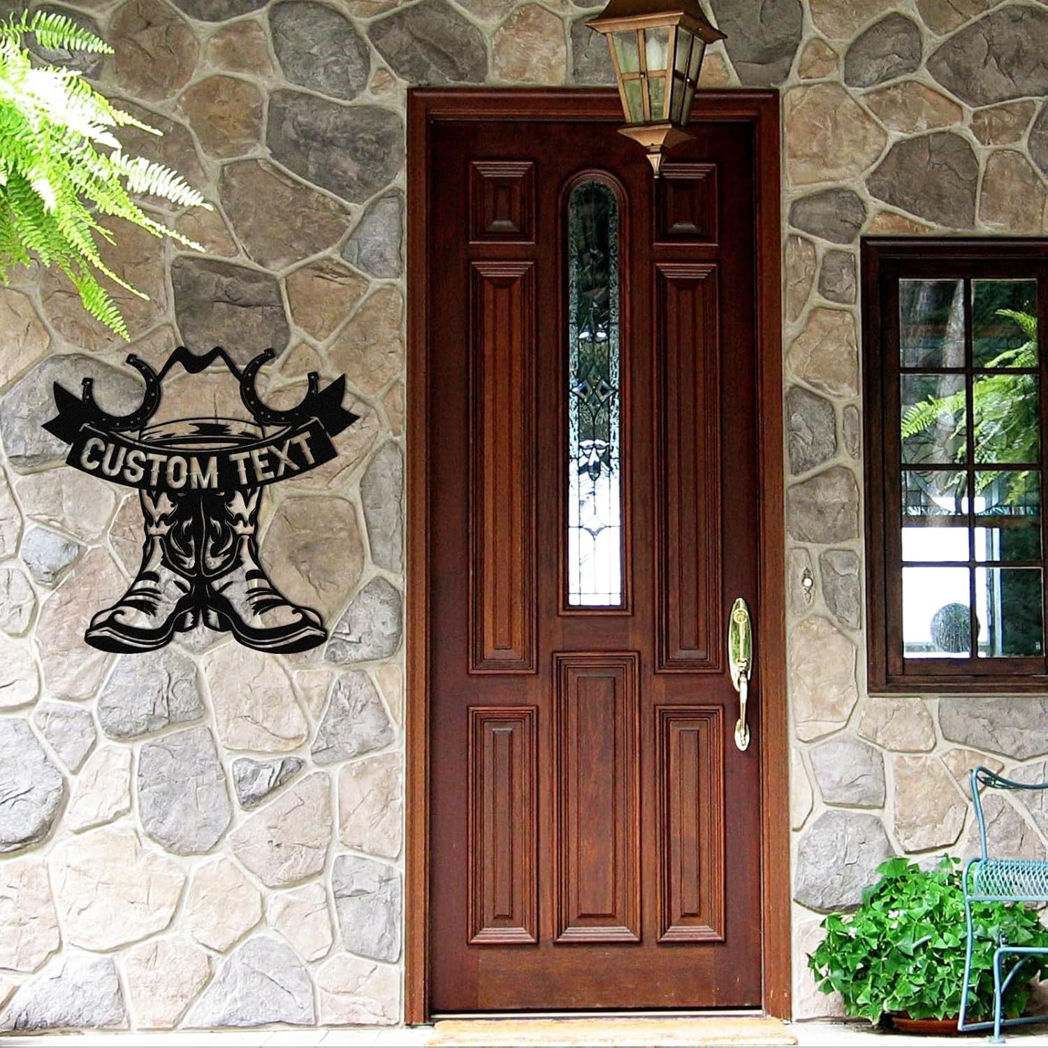 Personalized Cowboy Metal Sign, Custom Metal Name Sign, Vintage Cowboy Wall Decor, Outdoor Metal Art, Metal Signs Customized, Retro Home Decor Wall Art, Cowboy Decor Gift, Patio Decor