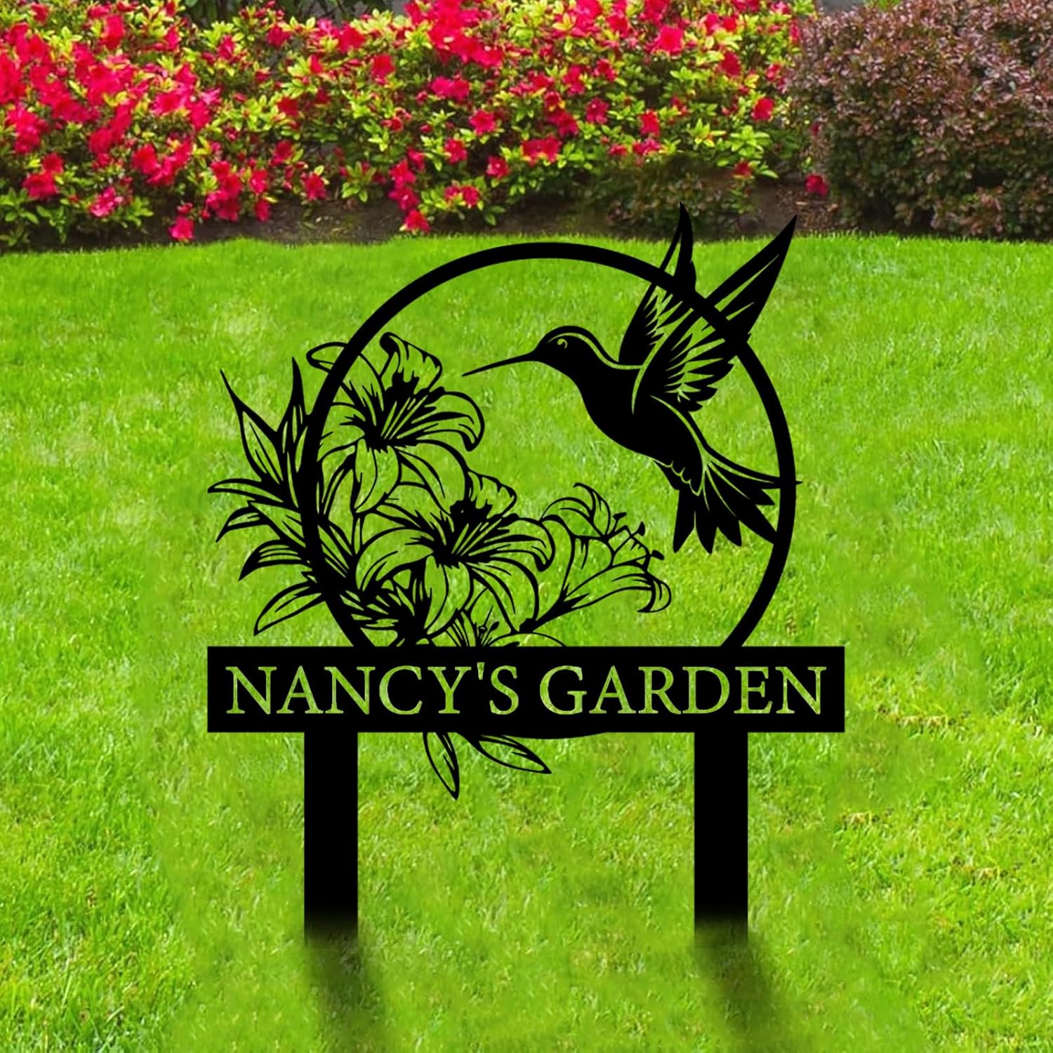 Personalized Garden Sign, Custom Bird Metal Garden Stake Sign, Garden Signs for Outside, Metal Lawn Art, Metal Signs Customized, Garden Signs Decorative Outdoor, Patio Plaque Decor