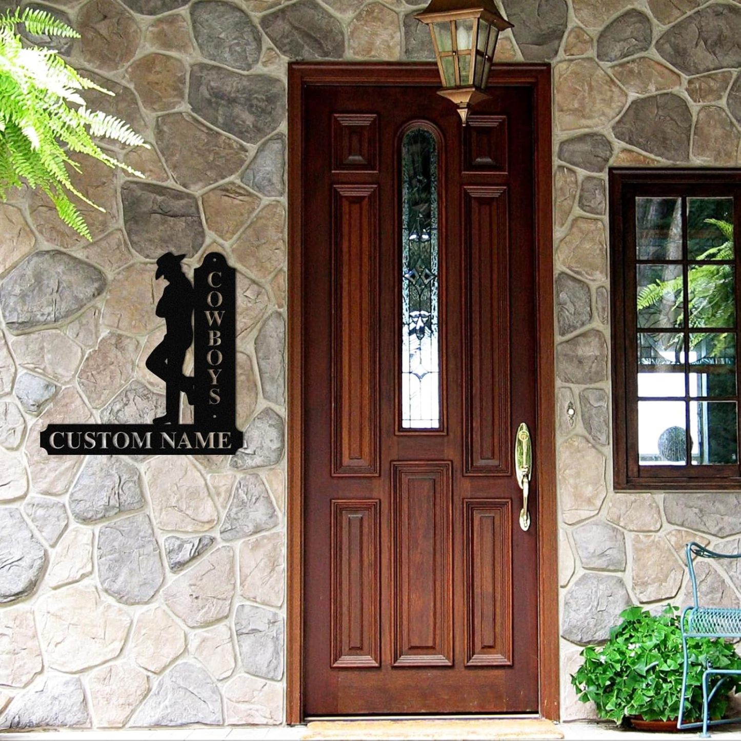 Personalized Cowboy Metal Sign, Custom Metal Name Sign, Vintage Cowboy Wall Decor, Outdoor Metal Art, Metal Signs Customized, Retro Home Decor Wall Art, Cowboy Decor Gift, Patio Decor