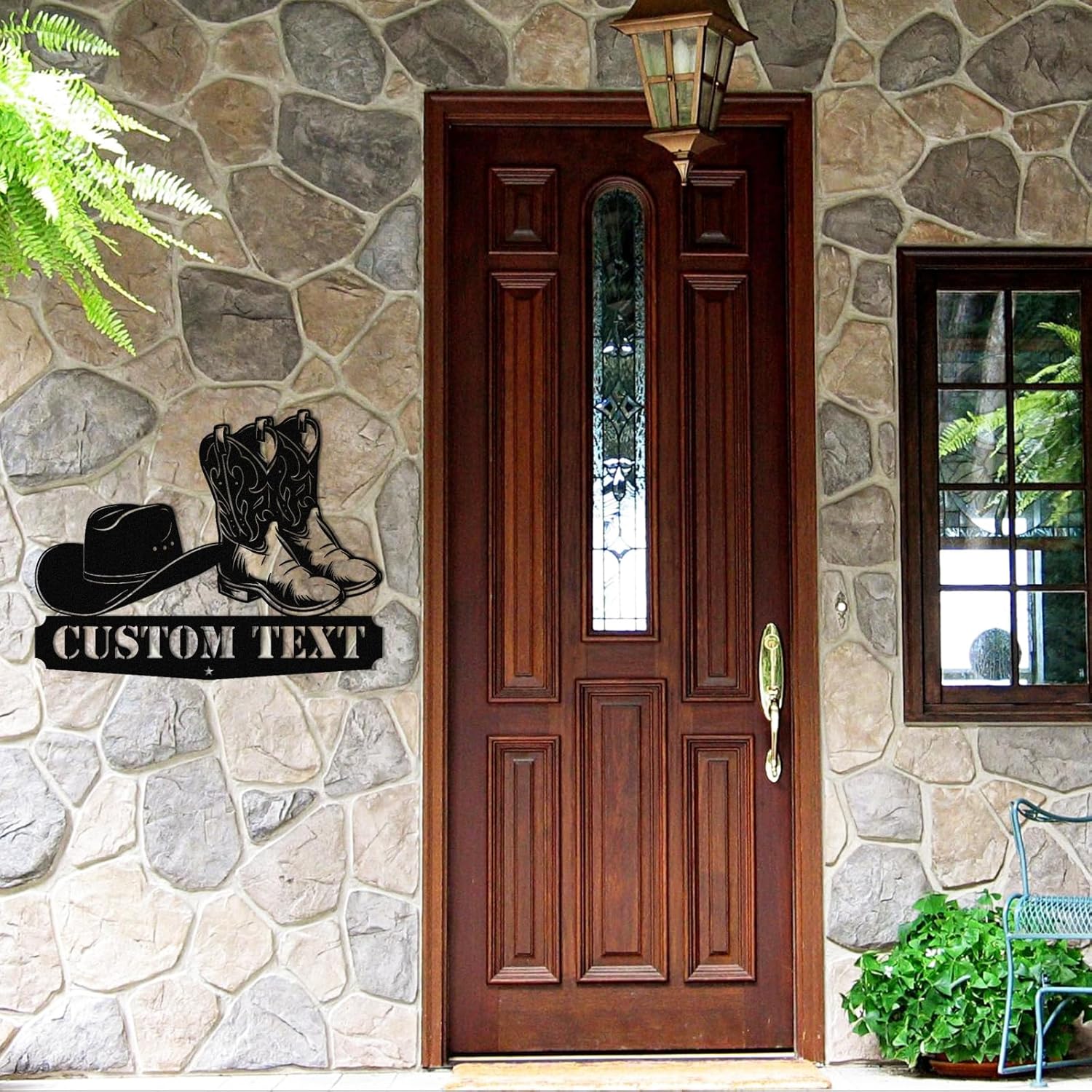 Personalized Cowboy Metal Sign, Custom Metal Name Sign, Vintage Cowboy Wall Decor, Outdoor Metal Art, Metal Signs Customized, Retro Home Decor Wall Art, Cowboy Decor Gift, Patio Decor