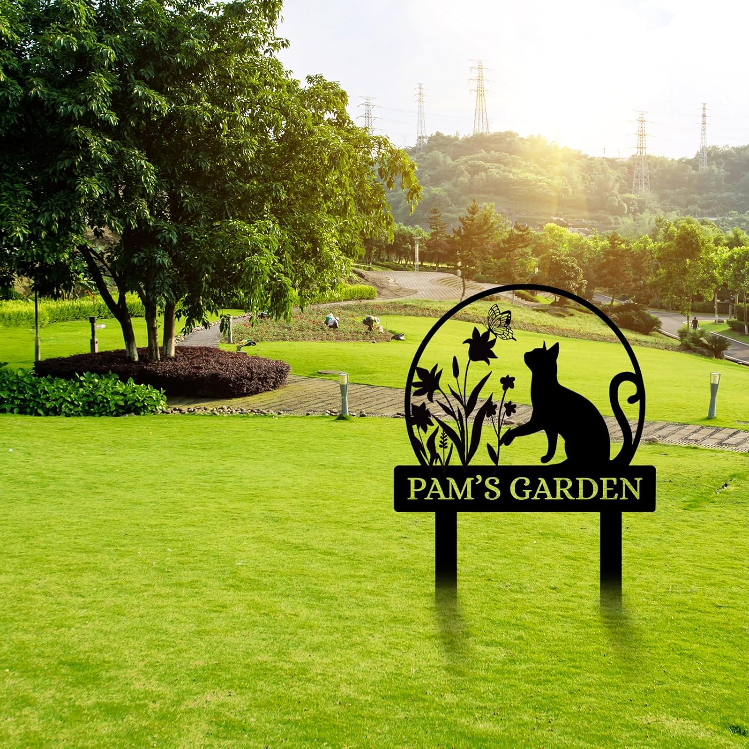 Personalized Garden Sign, Custom Bird Metal Garden Stake Sign, Garden Signs for Outside, Metal Lawn Art, Metal Signs Customized, Garden Signs Decorative Outdoor, Patio Plaque Decor